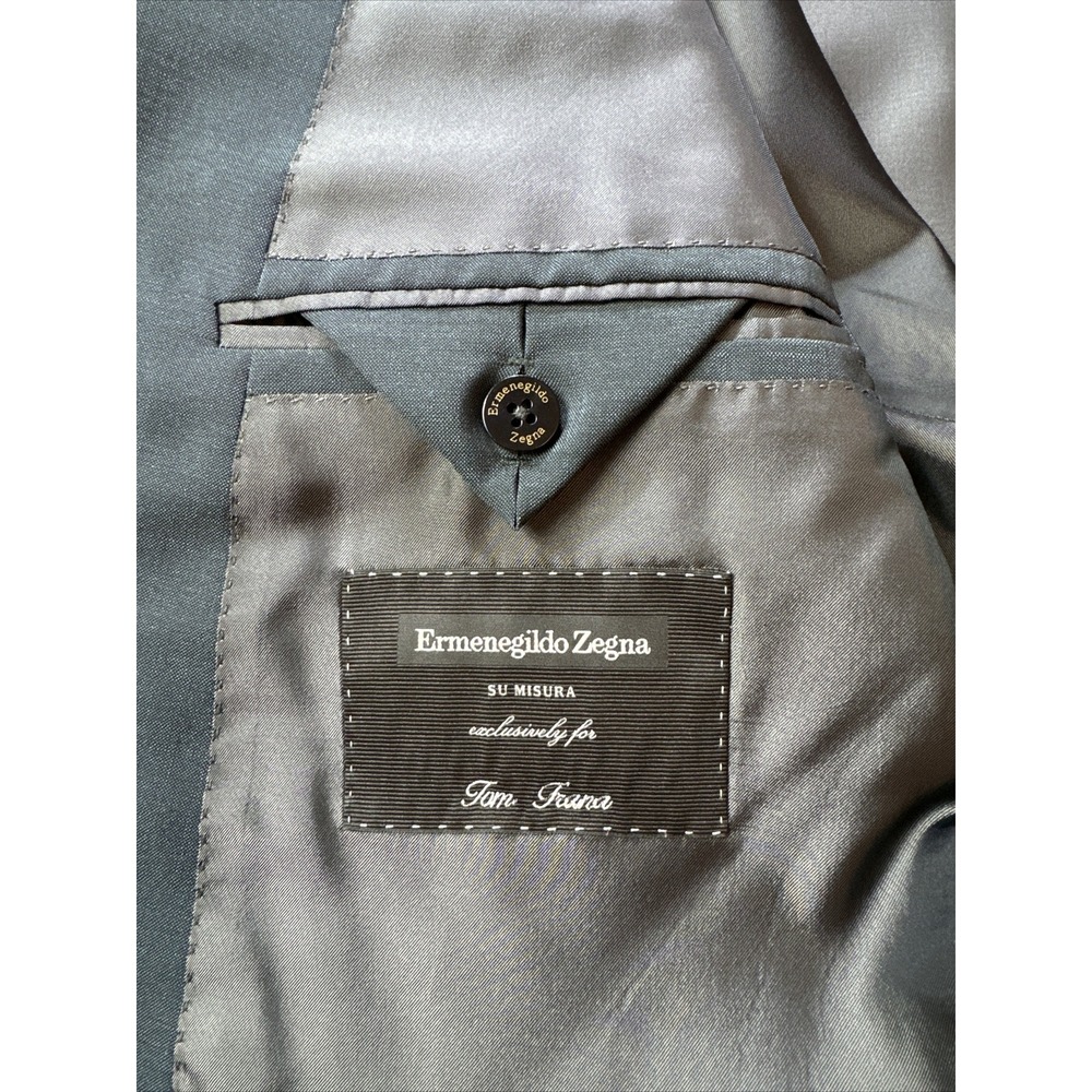 Zegna X Saks "Mila" Travel Blazer Sport Coat Size 44L Unique Color Slim Fit NEW!
